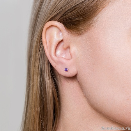 Пусеты Fiore Luna, VIOLET